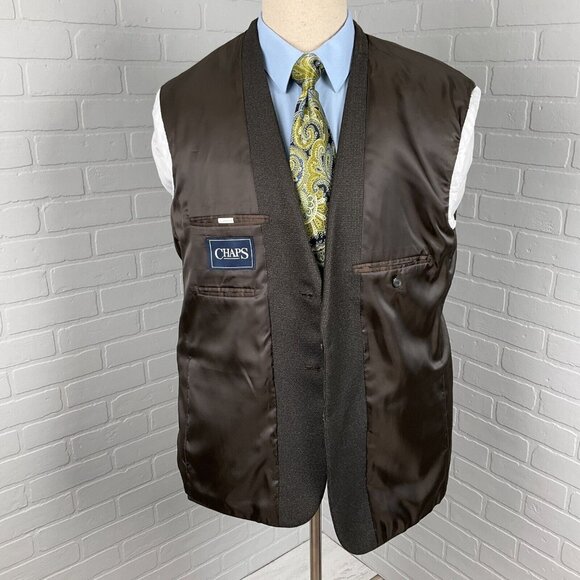 CHAPS Ralph Lauren Blazer  Men‎ 42R Brown Beige Classic Career Jacket - Picture 6 of 15